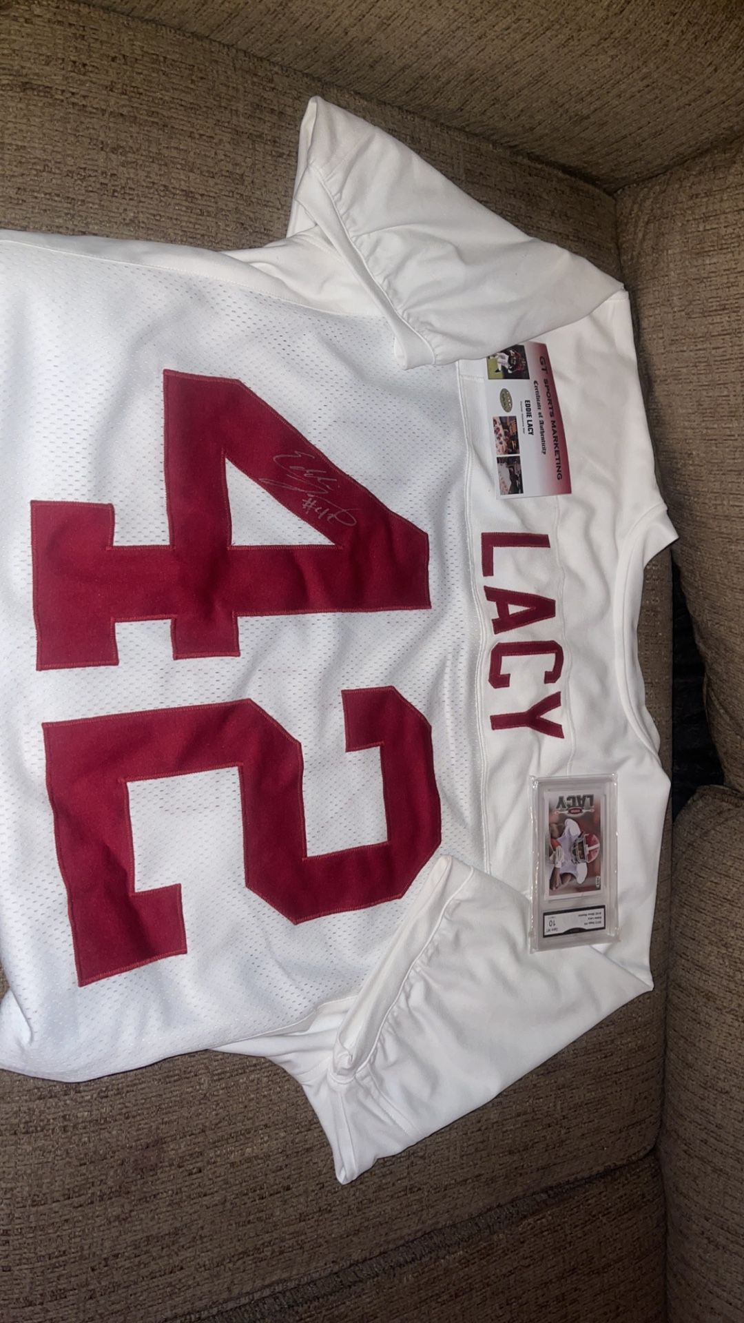 Signed Eddie Lacy Alabama Jersey With Certificate Of Authenticity