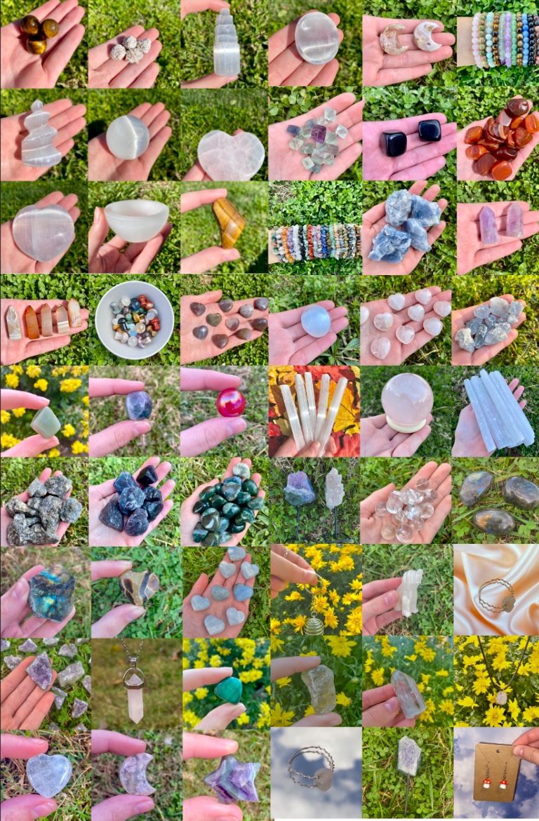 Crystals Gemstones Jewelry And More!