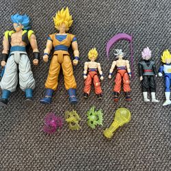 7 ￼Dragon Ball/Goku action figures