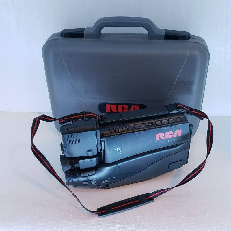 RCA Camcorder CC850 with Hard Case and Strap, for Parts or Repair, AS IS