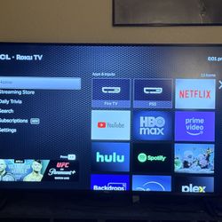 50” TCL Roku TV 4k HDR10