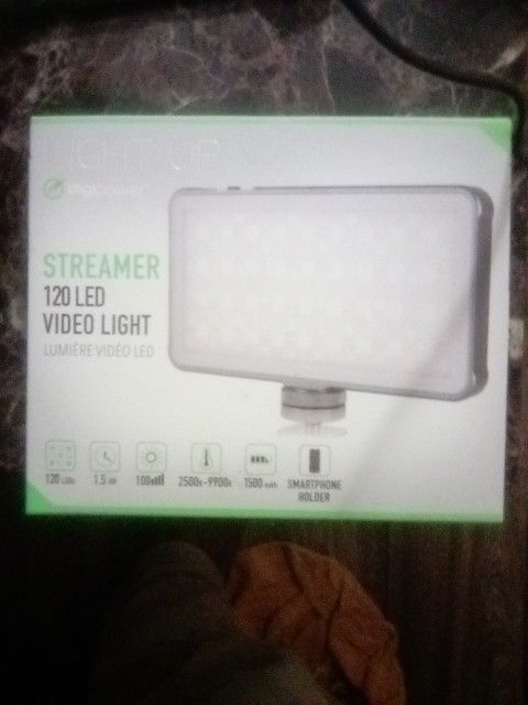 LIGHT UP, By Digipower, Streamer, 120 LED Video Light.