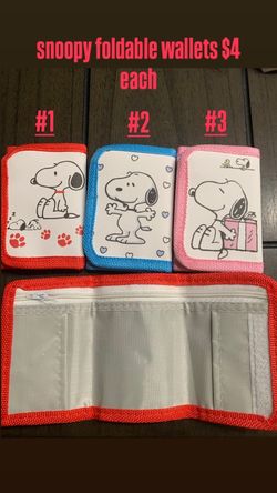 Snoopy Foldable Wallets $4 each