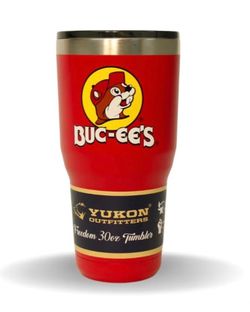 Buc-ee's Red Stainless Steel Tumbler With Bucky the Beaver, Double Wall Vacuum Insulated, 20 Ounces