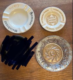 3 vintage ashtrays