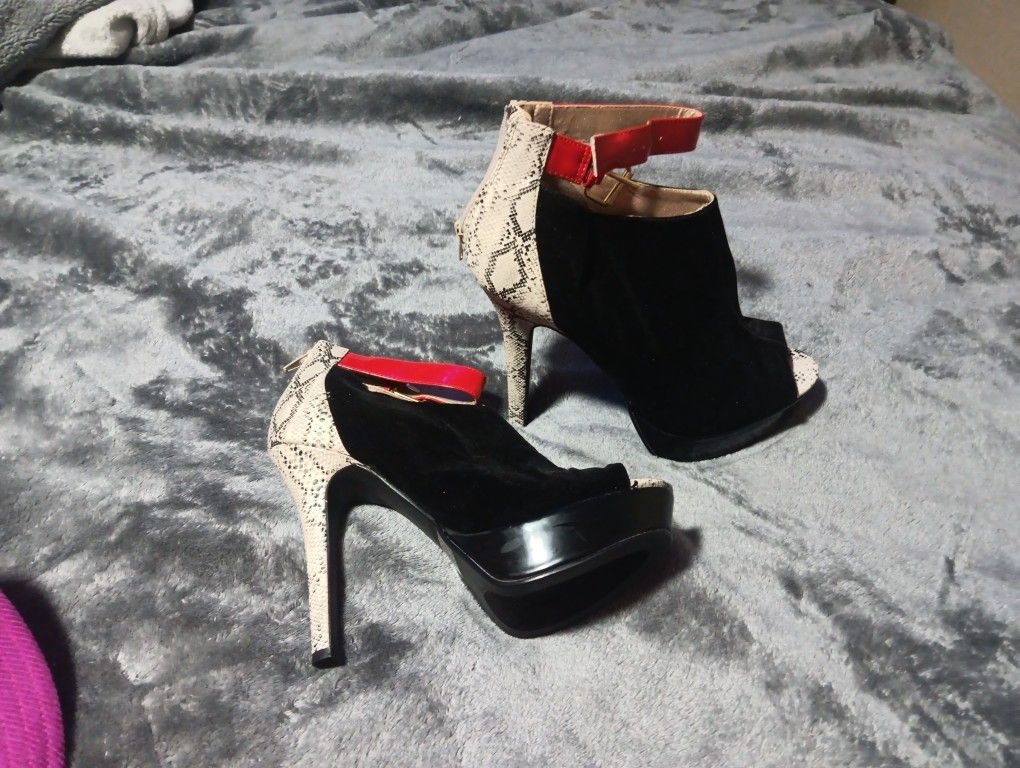 Peep Toe Heels  Size 8