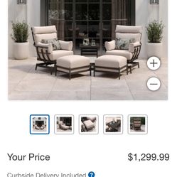 Bridgeton 4-piece Outdoor Patio Seating Set New