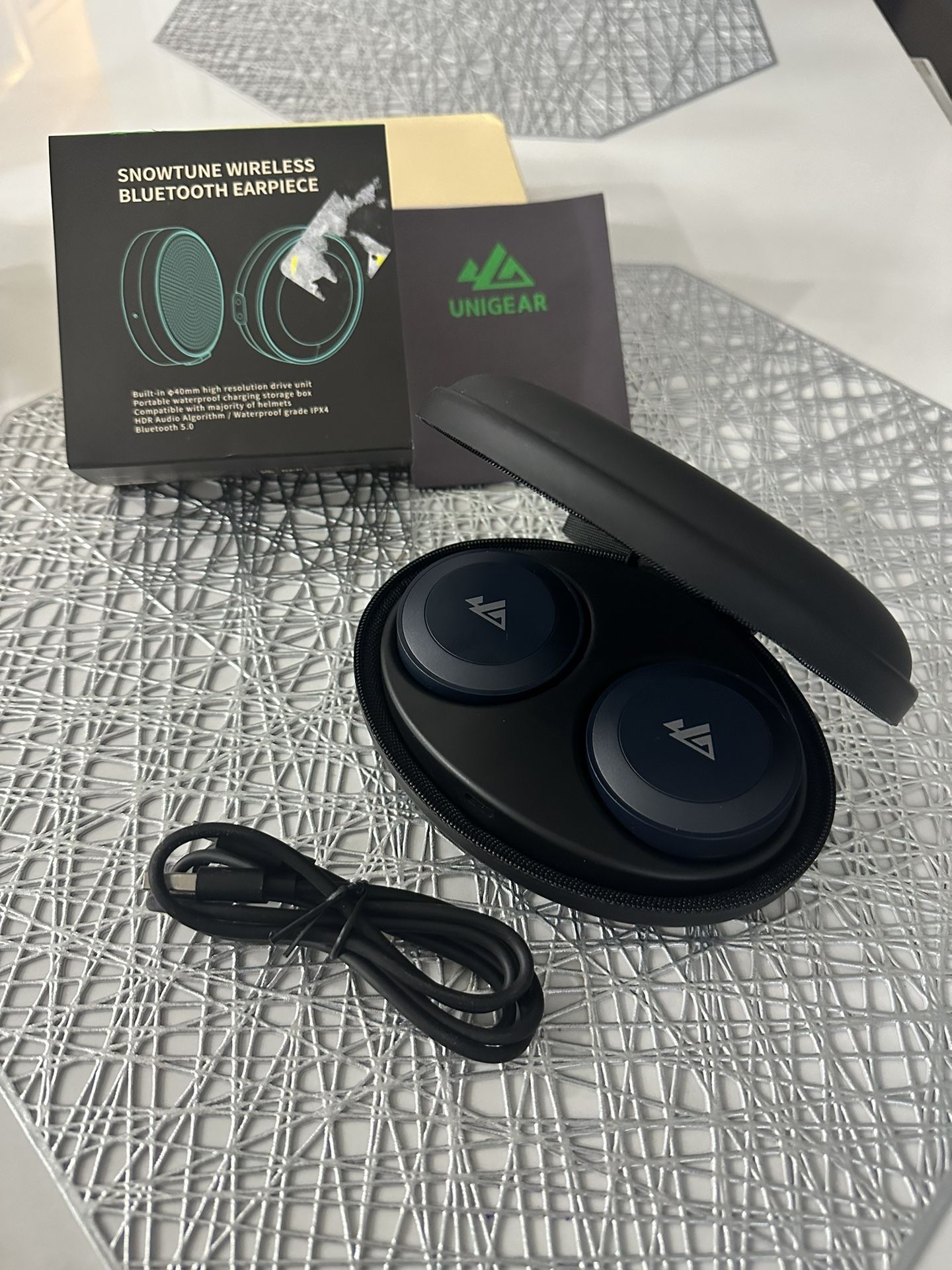 Ski Helmet Speakers, True Wireless Stereo Snowboard Headphones with HDR Audio