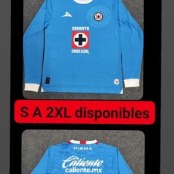 Cruz Azul Manga Larga Local Y Vistante Promoción