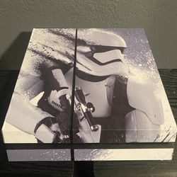 PS4 500gb & 2 Controllers (Star Wars Wrapped)