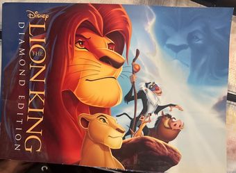 Disney The Lion King Diamond Edition commemorative Lithograph Set Of 4 2011
