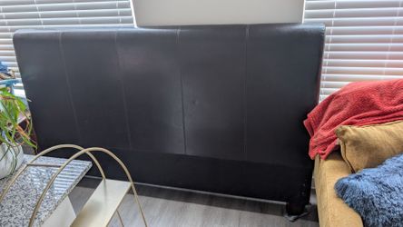 King leather bed