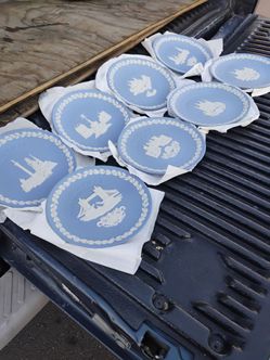 Platos wedgwood jasperware ,$40 dolares por todos