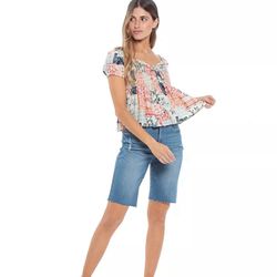 Cute patchwork design blouse