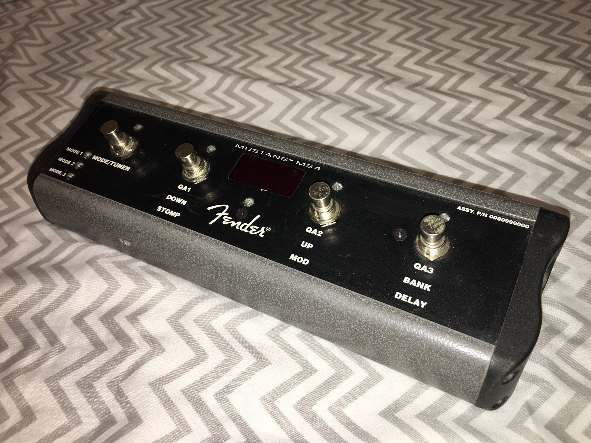 Fender 4-Button Guitar Footswitch For Mustang MS4 Series Amps