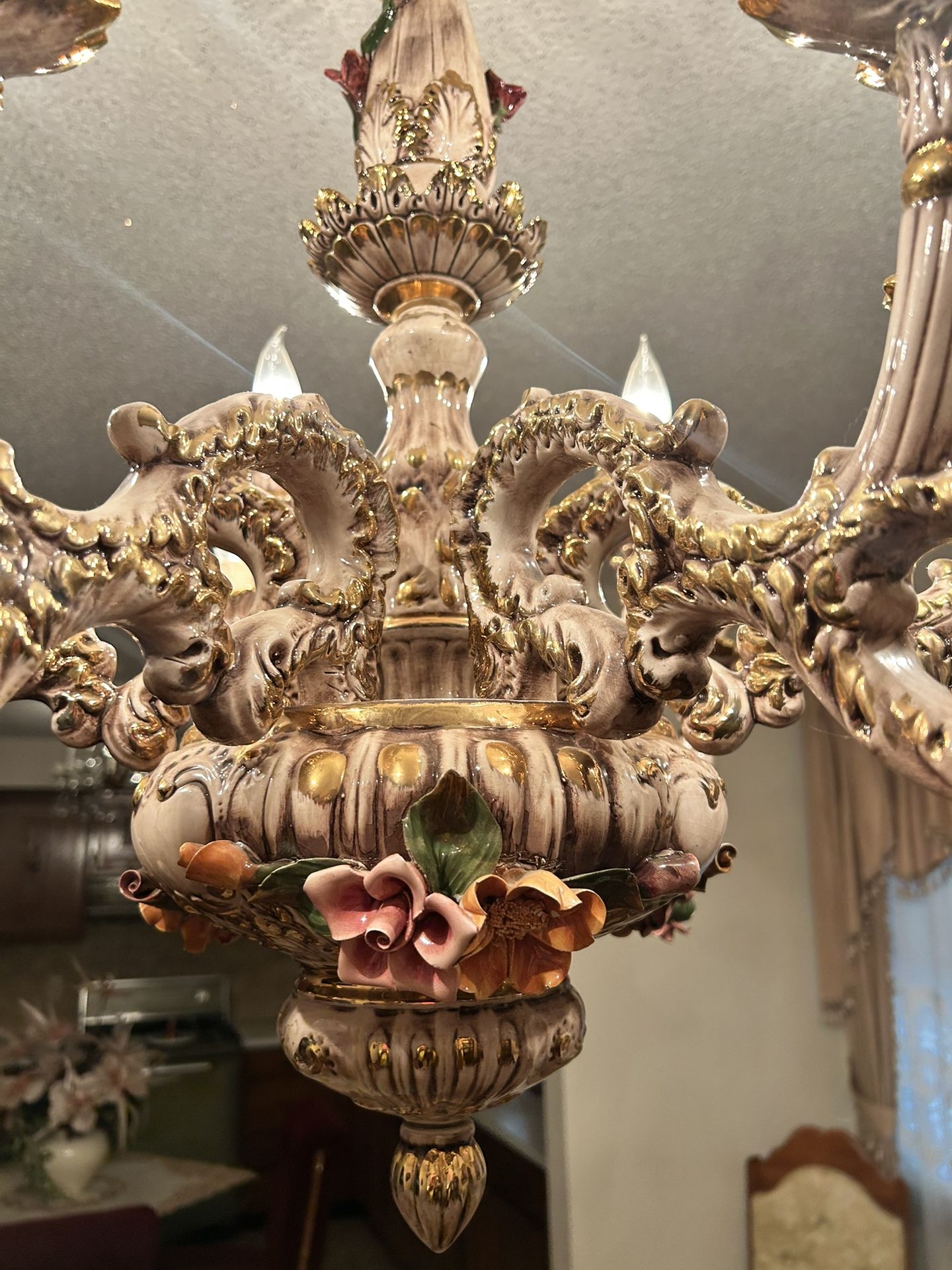 Capodimonte Porcelain Chandelier