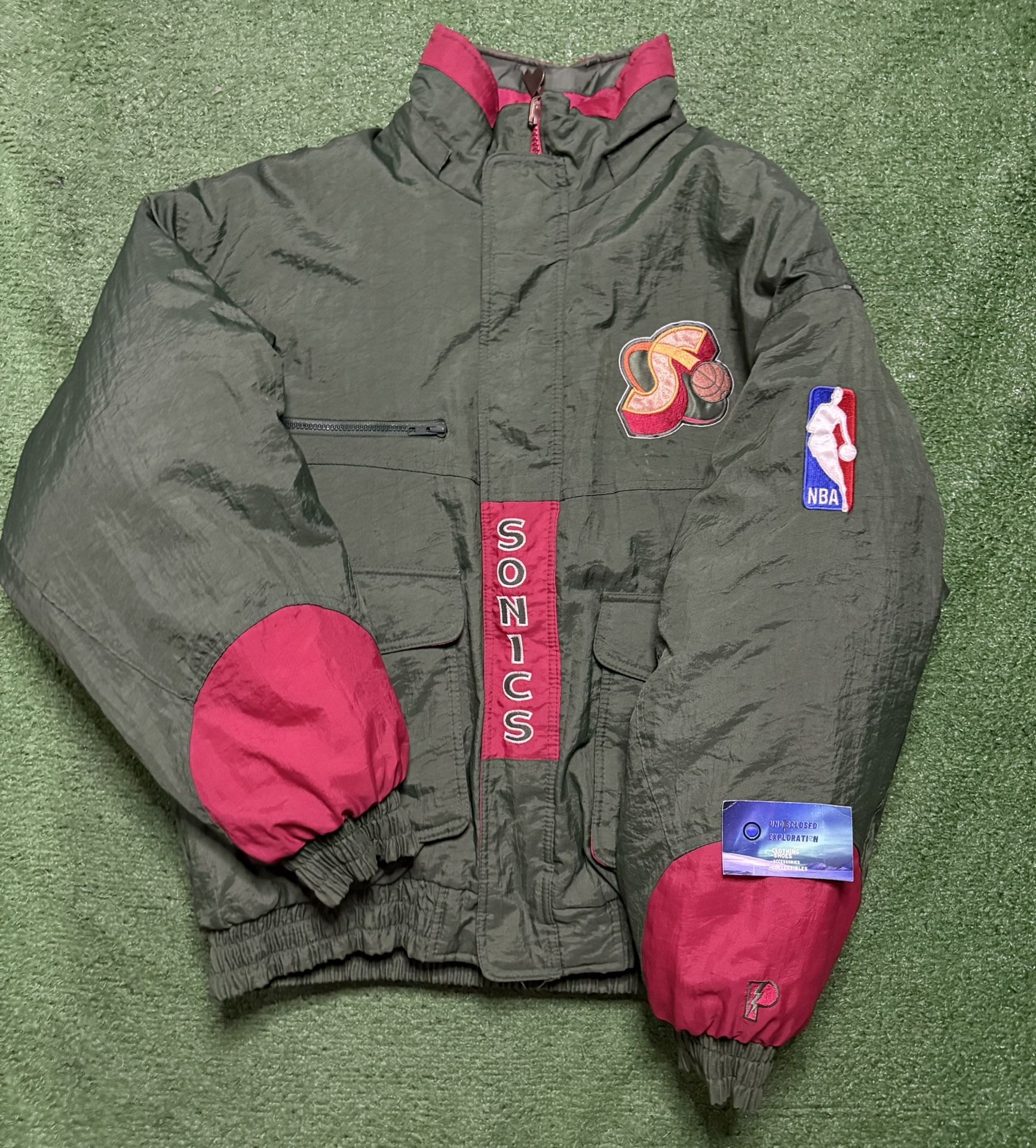 Vintage Seattle SuperSonics Jacket Reversible Large