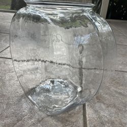 Anchor Hocking 7.7 Liter Footed Glass Fish Bowl