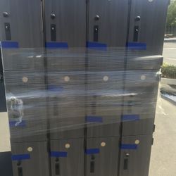 Gray Storage Lockers