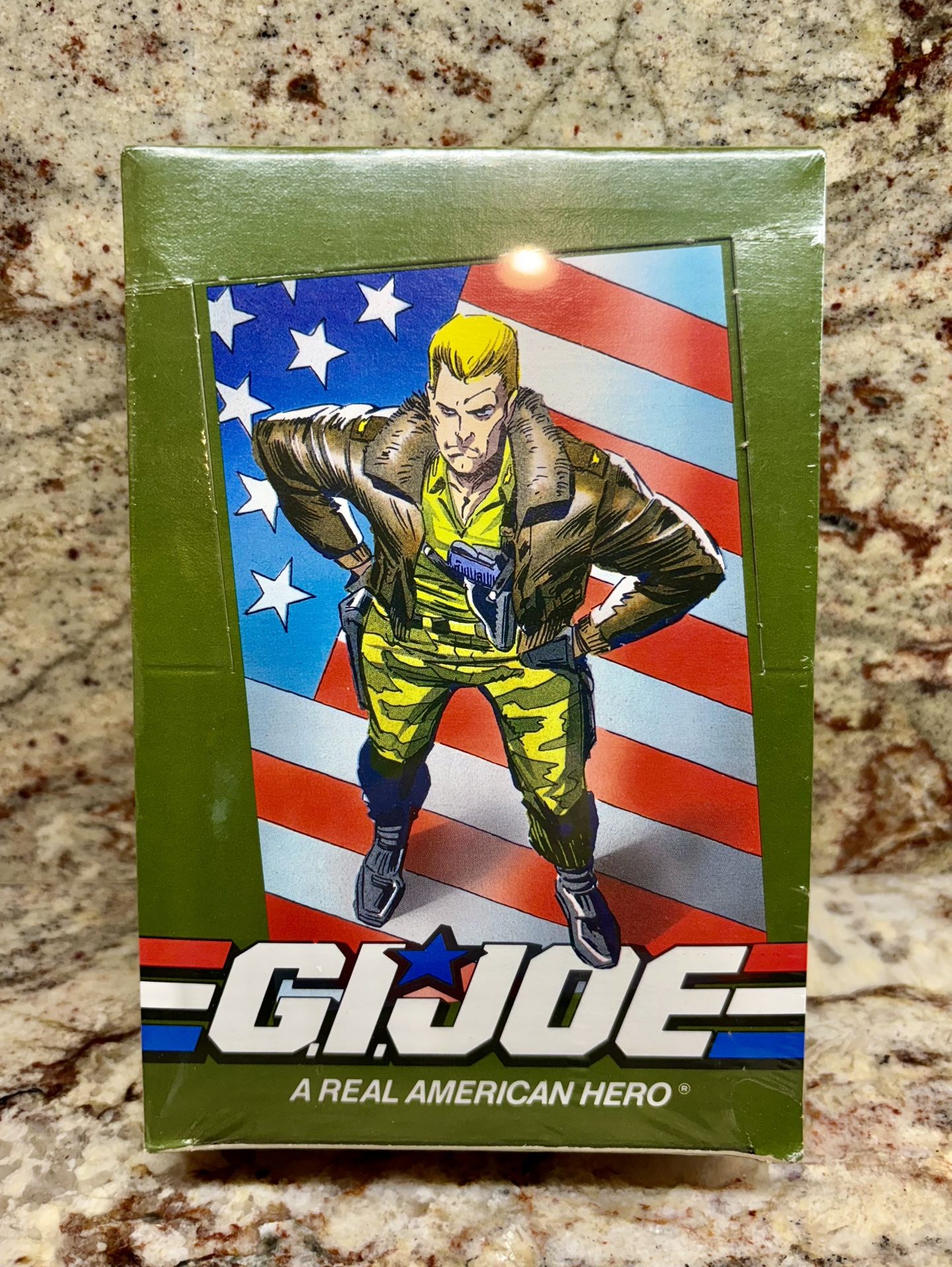 Vintage G.I. Joe Real American Hero Trading Cards & 36 Booster Pack Box - Factory Sealed