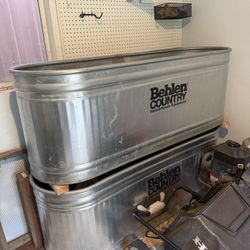 2 Stock Tank Water Trough