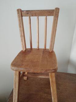 Childs vintage wood chair