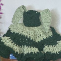 Knitted Doll Dress For