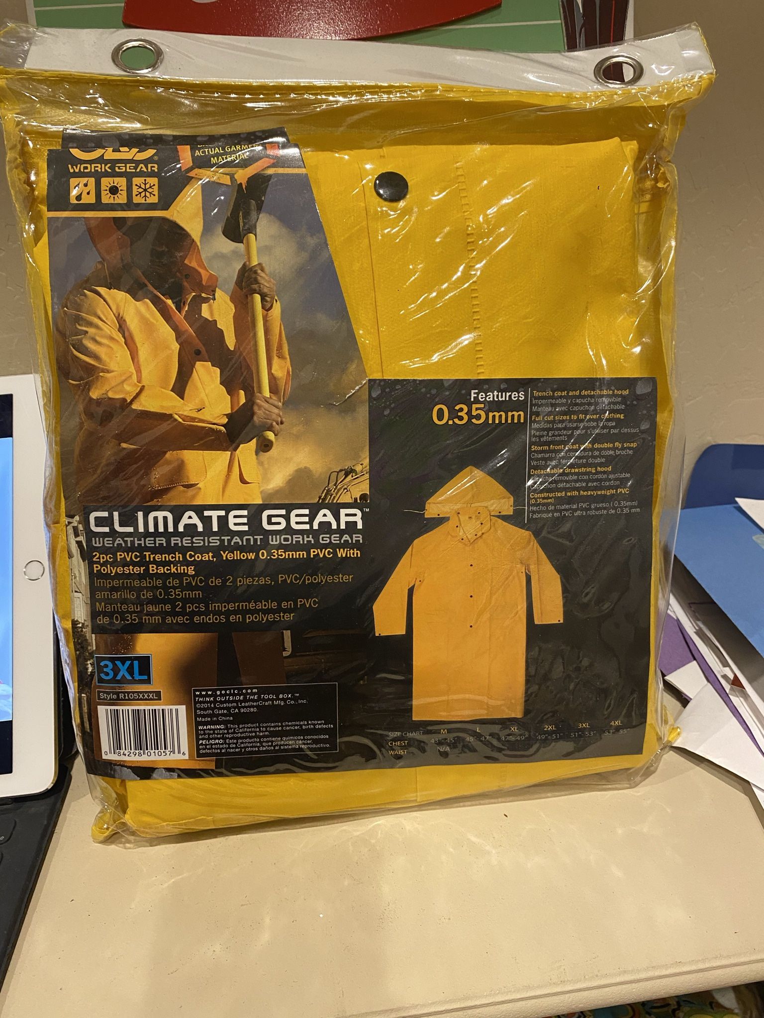 3xl Raincoat Brand New