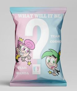 12 Custom Gender reveal chip bags