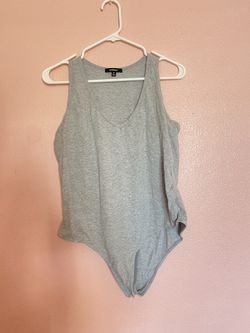 3X Gray Onesie Top