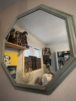 Huge Bevel Edged Octagon Mirror - MCM