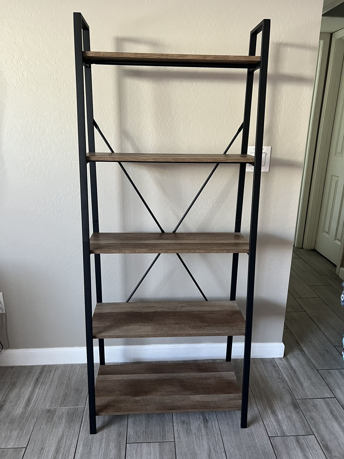 5-Tier Ladder Bookshelf