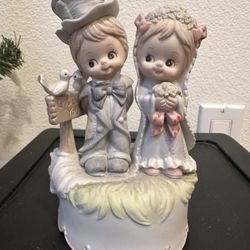 Musical Bride And Groom Figurine