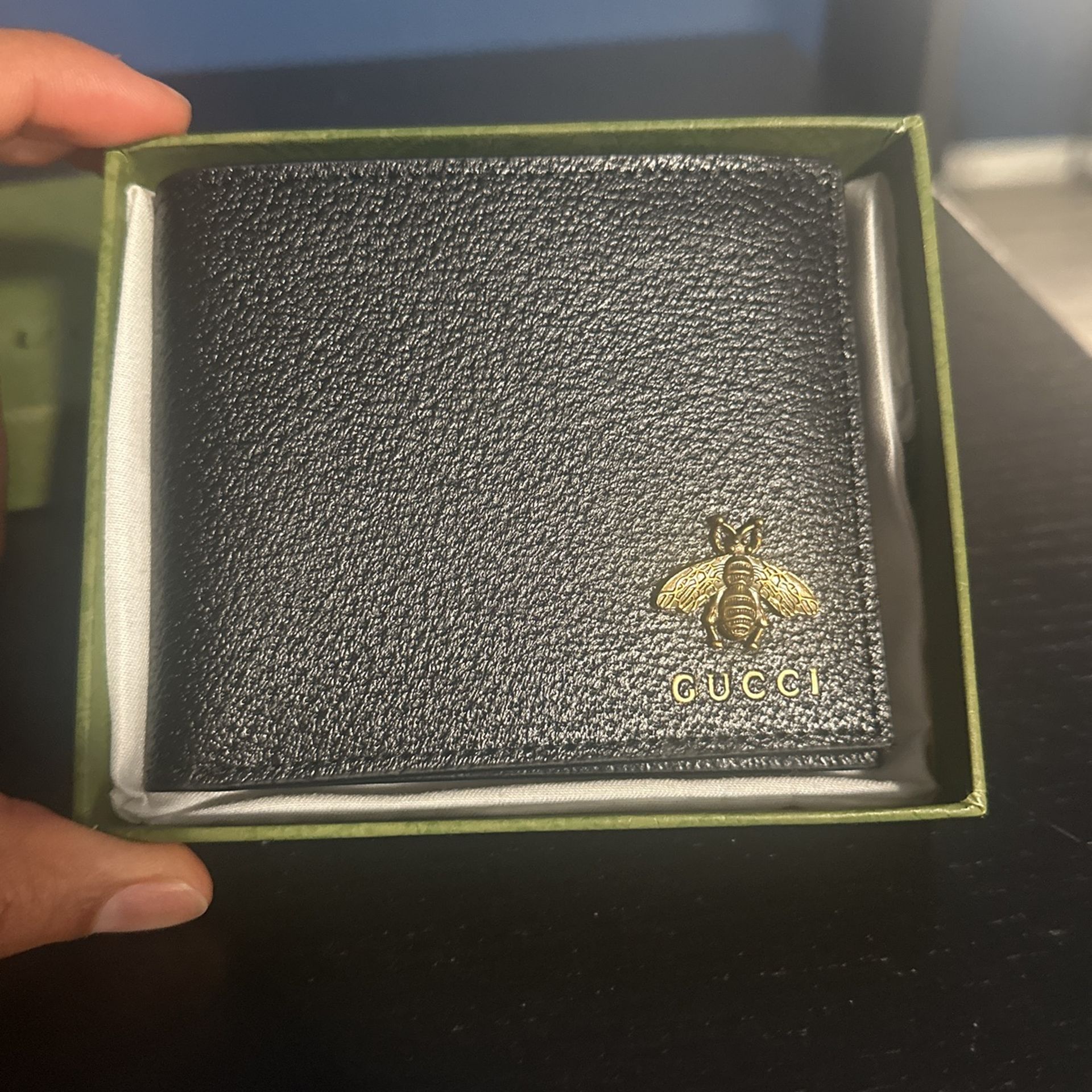Gucci Animalie Bee Gold Bifold Wallet