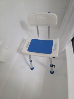 Portable shower chair.
