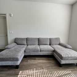 tan/grey couch 