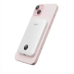Wholesale 5000 mAh magnetic power bank, pink, blue, white, black 4 colors