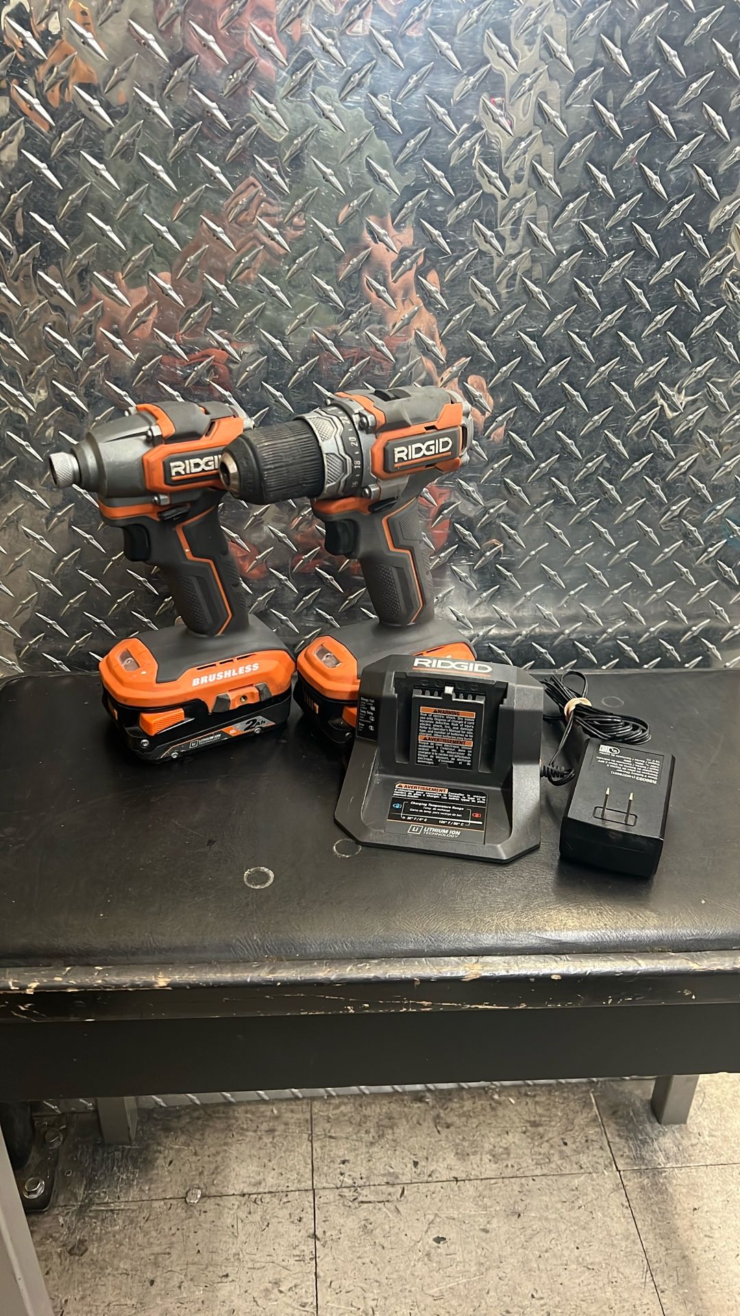 Ridgid 18v Cordless Subcompact Drill Impact Combo Kit