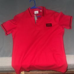 Red Burberry Shirt