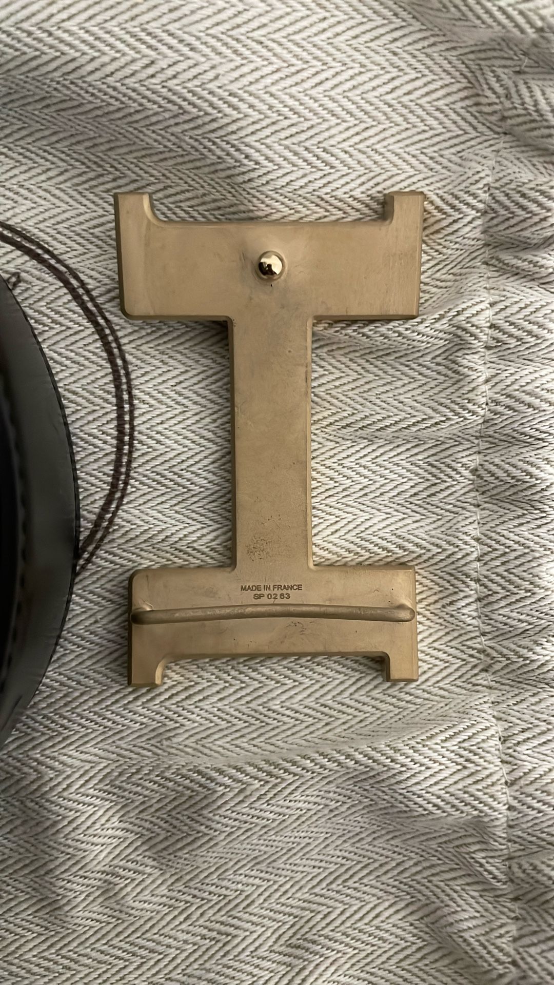 Hermes H Buckle And Leather Belt