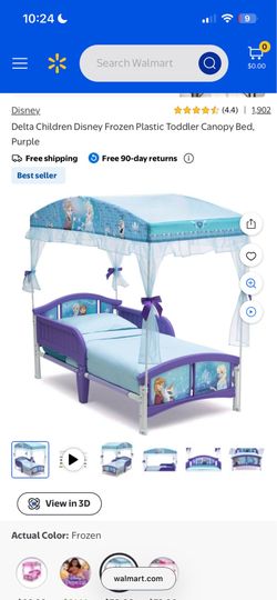 Disney Frozen Toddler Bed – Used,
