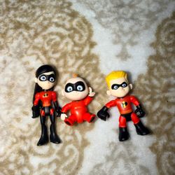 Disney Pixar Incredibles JAKKS Violet Dash Jack-Jack Figures Lot of 3