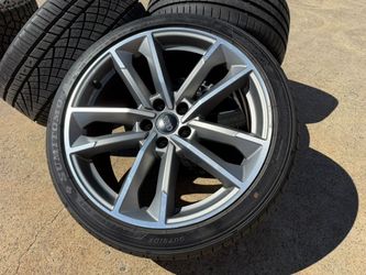 FREE DELIVERY OEM SET 4X 2022 Audi S5 19 Inch Machined OEM Wheels Rims Tires 255/35/19 90%