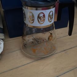 David Douglas Flameproof Glass Coffee Pot/Carafe Mcm Mid-Century Modern