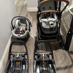Chicco KeyFit35 Travel System with two car seat bases