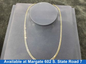 Cuban Link Chain - Yellow Gold 14k (.585) 6.8 grams 22 inch