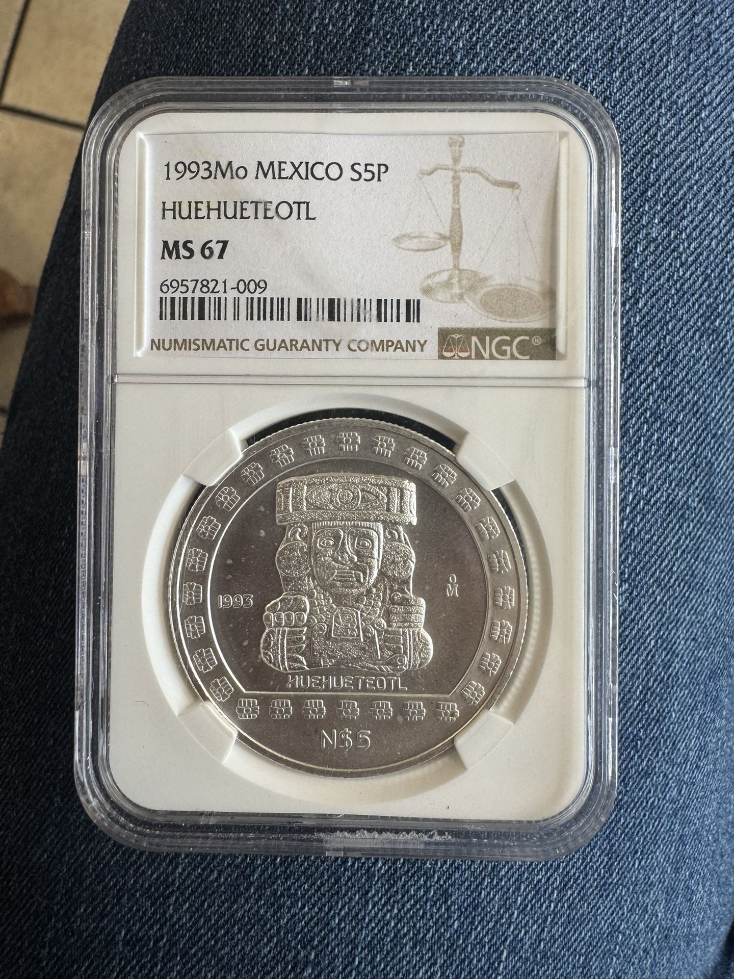 1993Mo Mexico Silver Coin