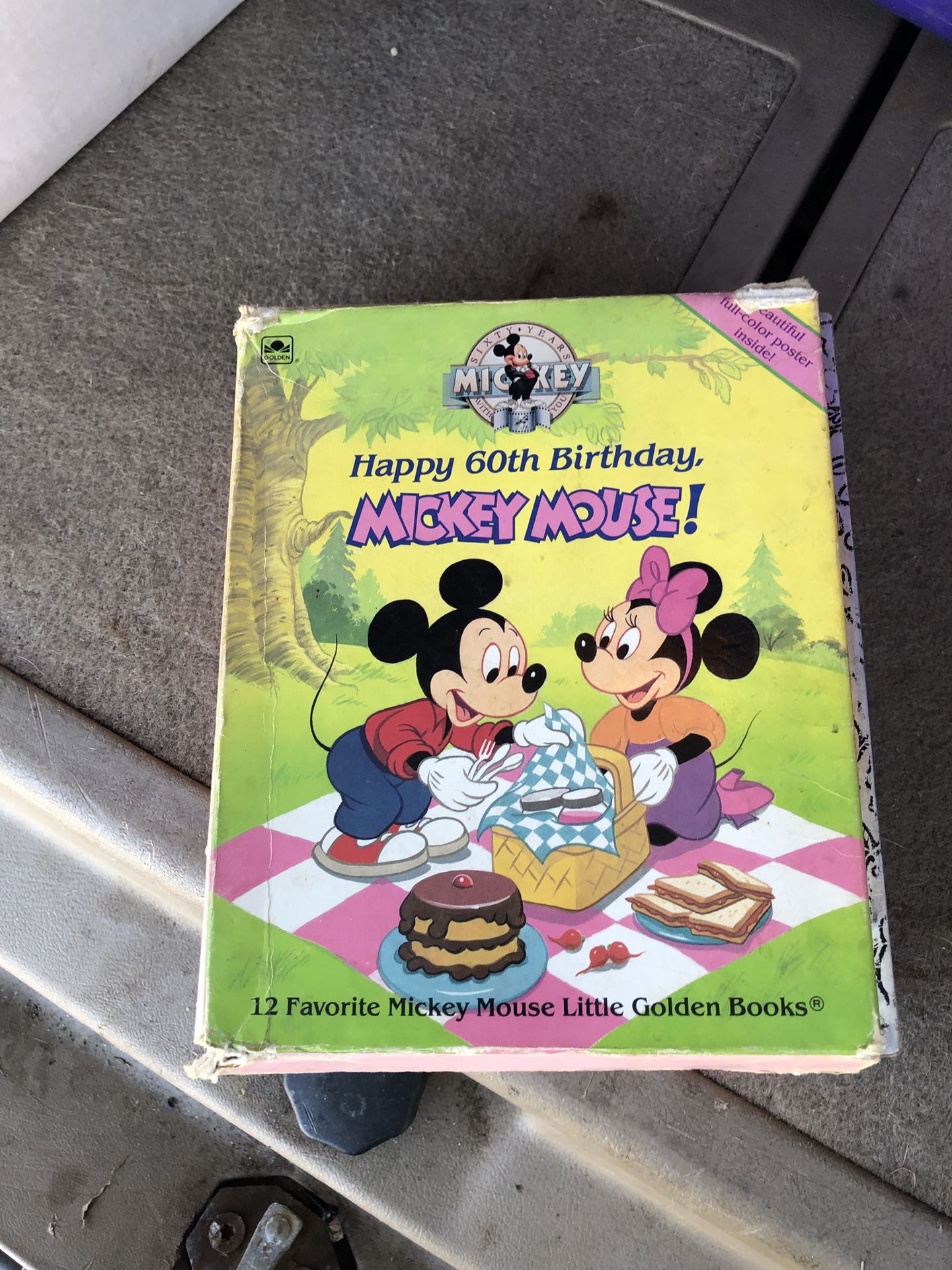 MICKEY MOUSE HAPPY 60th BIRTHDAY 12 HARD COVER BOOKS FOR $15