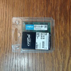 Crucial 32GB DDR4-3200 Laptop RAM. Only one stick included (32GB total)