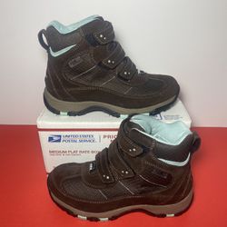 LL Bean Brown Waterproof Insulated Cute Womens snow Boots Size 6.5 TEK 2.5 Strap